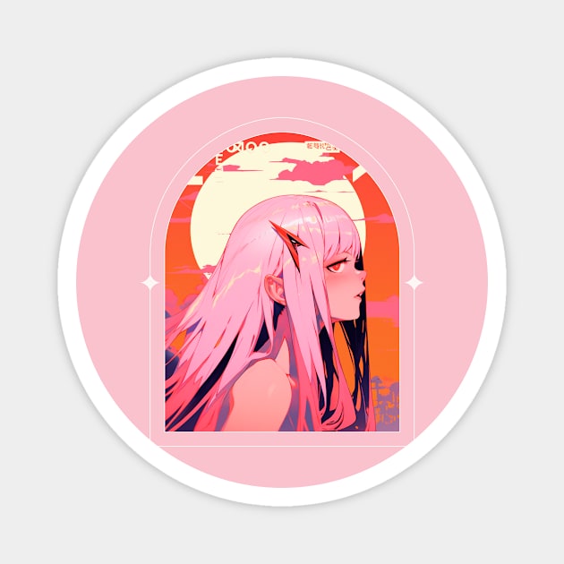 Enchanted Dreams Anime Girl Magnet by gibah